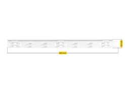 Schellenberg Kabelkanal System M weiß 210 cm Erweiterung