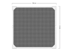 Schellenberg Pollenschutz Magnetrahmen 100 x 120 cm anthrazit/weiß