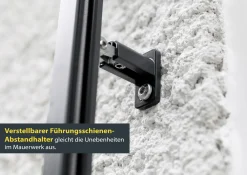 Schellenberg Raffstore Express, anthrazit 160 x 220 cm, Blende 30 cm