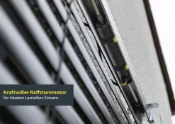 Schellenberg Raffstore Express, anthrazit 180 x 180 cm, Blende 25 cm