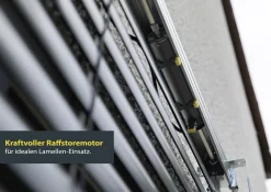 Schellenberg Raffstore Express, anthrazit 200 x 240 cm, Blende 30 cm