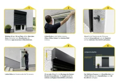 Schellenberg Raffstore Express, anthrazit 190 x 220 cm, Blende 30 cm