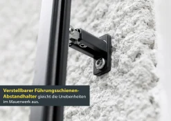 Schellenberg Raffstore Express, anthrazit 160 x 160 cm, Blende 25 cm