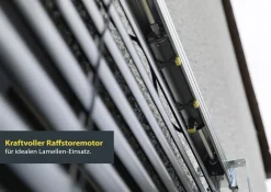 Schellenberg Raffstore Express, anthrazit 160 x 160 cm, Blende 25 cm