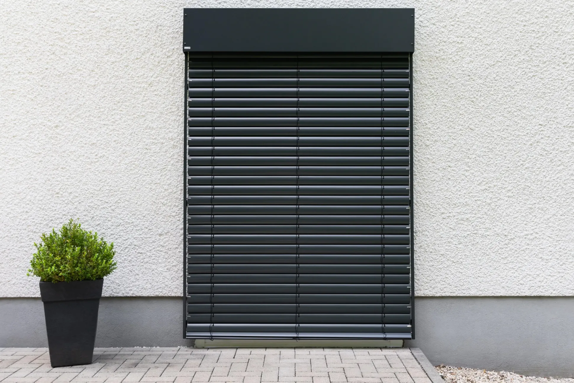 Schellenberg Raffstore Express, anthrazit 160 x 180 cm, Blende 25 cm