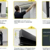 Schellenberg Raffstore Express, anthrazit 250 x 160 cm, Blende 25 cm