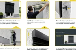 Schellenberg Raffstore Express, anthrazit 250 x 160 cm, Blende 25 cm