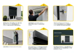 Schellenberg Raffstore Express, anthrazit 180 x 200 cm, Blende 30 cm