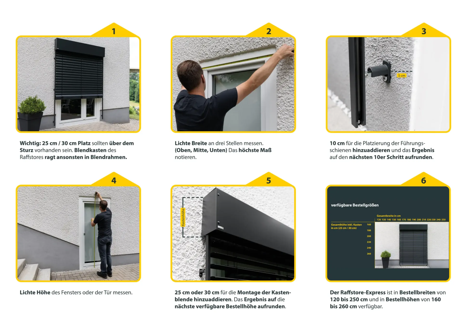 Schellenberg Raffstore Express, anthrazit 190 x 200 cm, Blende 30 cm