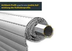 Schellenberg Rolladenwelle Maxi, 6 x 100 cm Achtkantige Stahlrohrwelle