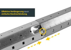Schellenberg Rolladenwellen-Verlängerung Mini, 100 cm