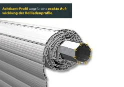 Schellenberg Rolladenwellen-Verlängerung Mini, 100 cm