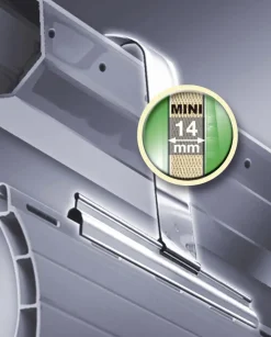 Schellenberg Rollladenaufhängung für System Mini silber