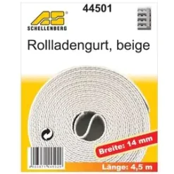 Schellenberg Rollladengurt beige Breite 14 mm - Länge 4,5 m