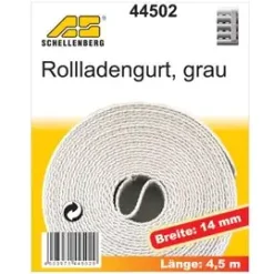 Schellenberg Rollladengurt grau Breite 14 mm - Länge 4,5 m