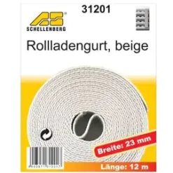 Schellenberg Rollladengurt beige Breite 23 mm - Länge 12 m