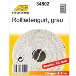 Schellenberg Rollladengurt grau Breite 23 mm - Länge 4,5 m