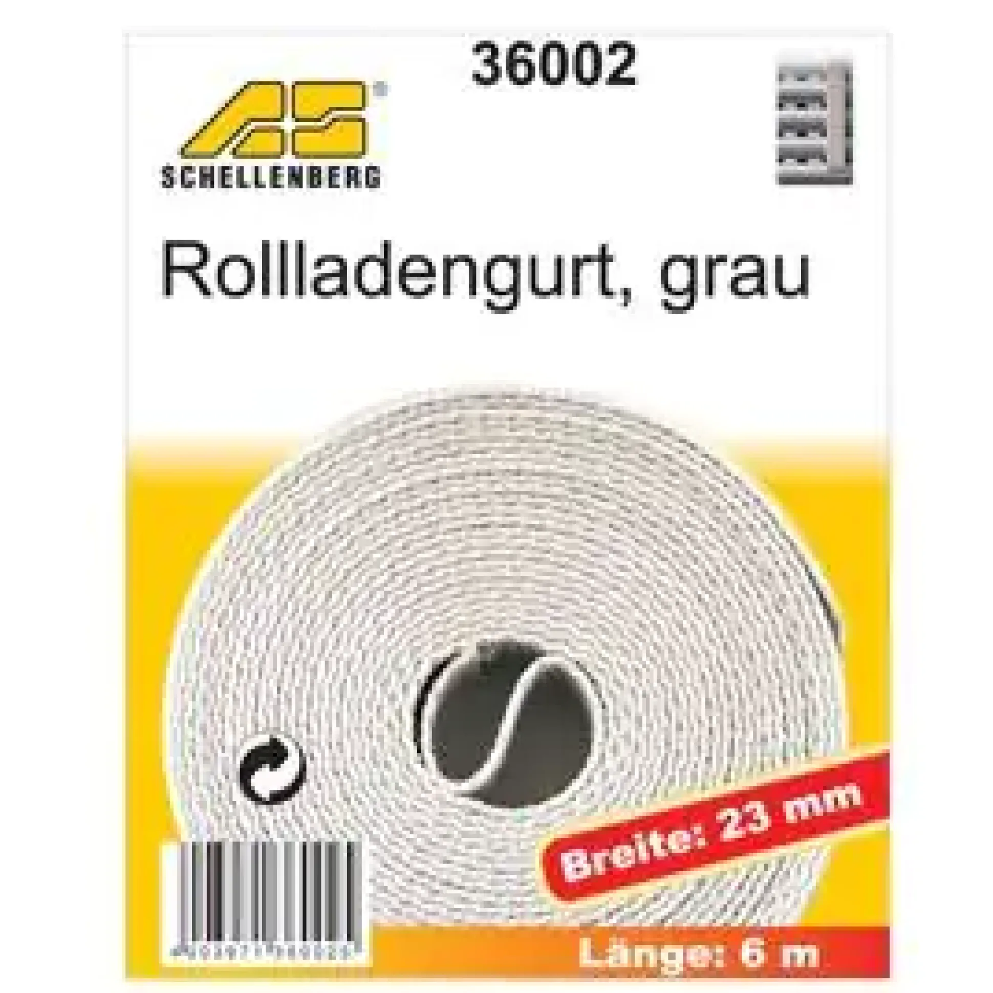 Schellenberg Rollladengurt grau Breite 23 mm - Länge 6 m