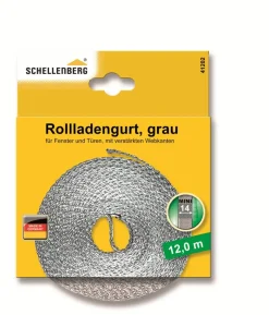 Schellenberg Rollladengurt grau Breite 14 mm - Länge 12 m