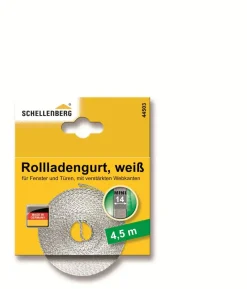 Schellenberg Rollladengurt weiß Breite 14 mm - Länge 4,5 m