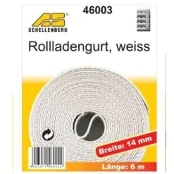 Schellenberg Rollladengurt weiß Breite 14 mm - Länge 6 m