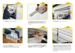 Schellenberg Rollladenpanzer komplett Set für System Mini 120 x 140 cm grau