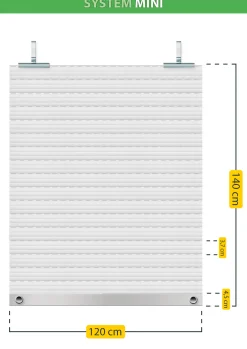 Schellenberg Rollladenpanzer Mini, weiß, 120 x 140 cm