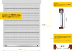 Schellenberg Rollladenpanzer komplett Set für System Mini 100 x 120 cm grau