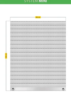 Schellenberg Rollladenpanzer Mini, grau, 80 x 100 cm