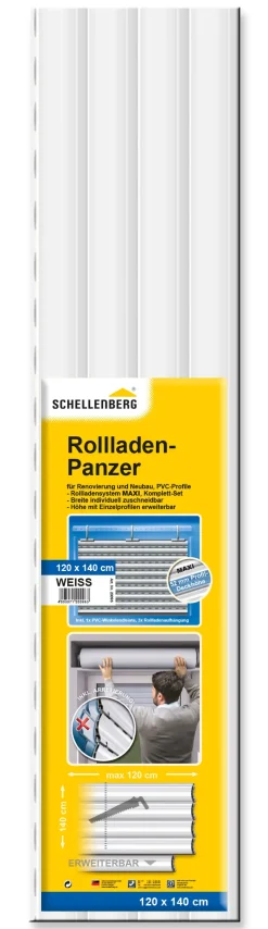 Schellenberg Rollladenpanzer Maxi, weiß, 120 x 140 cm