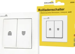 Schellenberg Rollladenschalter mit Rastfunktion unterputz weiß