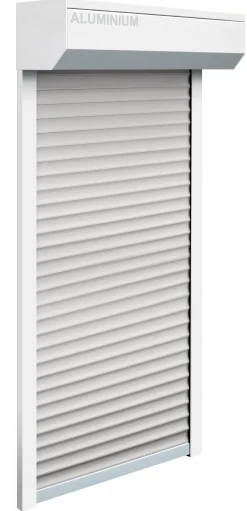 Schellenberg SB-Vorbau-Rollladen 130 x 140 cm, 45° Kasten, weiß