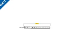 Schellenberg Teleskop-Stahlrohrwelle 1,50 m lang Ø 60 mm silber