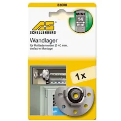 Schellenberg Wandlager Mini inkl. Lagerschale silber