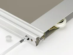 Schiebetür-Baupaket Rapid taupe/weiß Miniperl