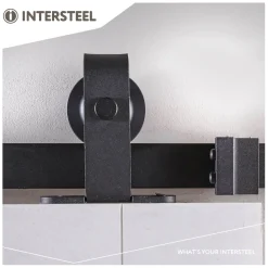 Schiebetürsystem 200 cm Basic Top, schwarz