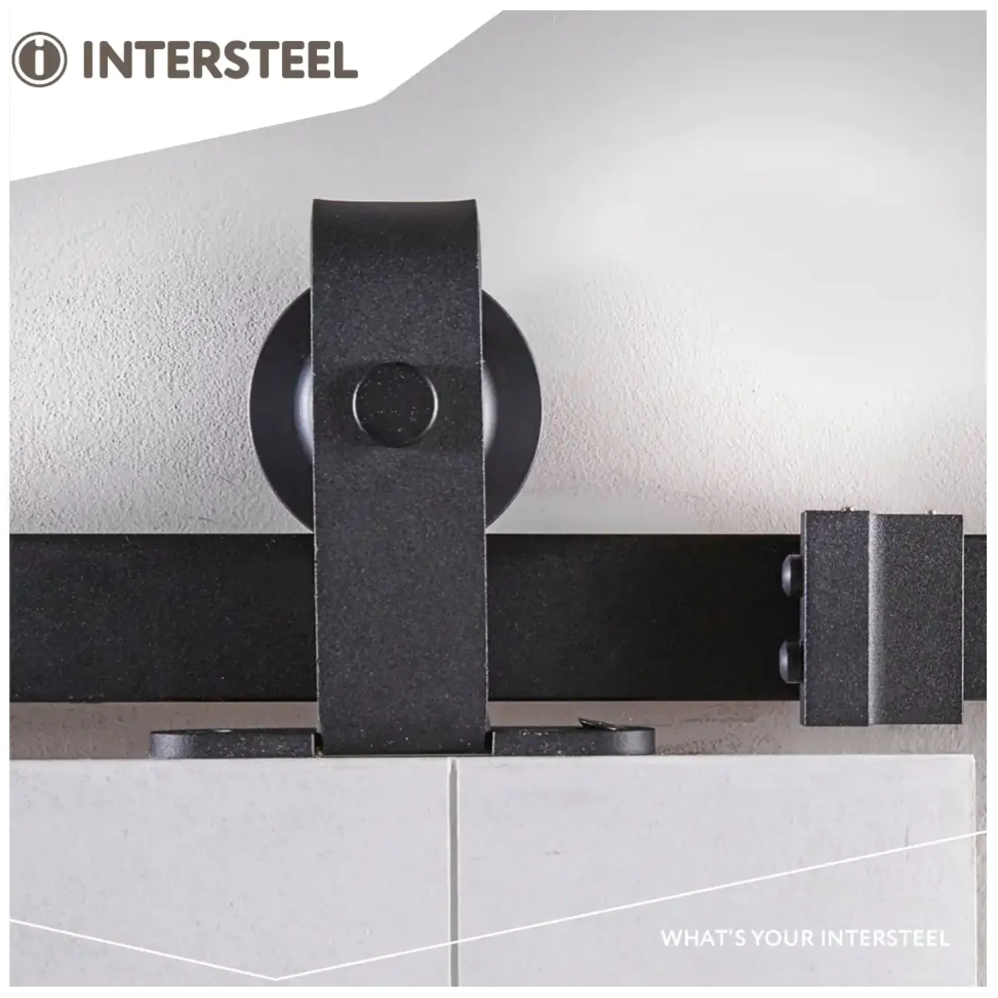Schiebetürsystem 200 cm Basic Top, schwarz
