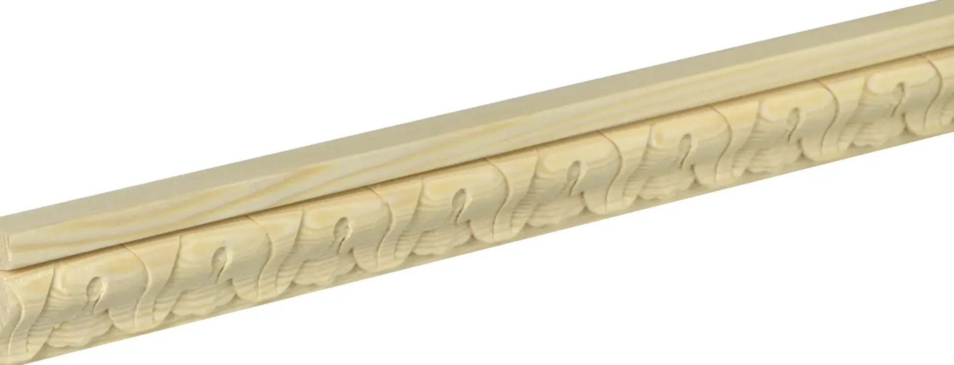Schnitzleiste D052 240 cm 33 x 12 mm Fichte/Kiefer