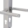 Südmetall Türgriff-Garnitur Langschild PZ Edelstahl satiniert silber 235 x 40 mm