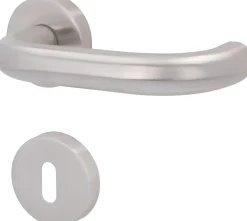 Südmetall Türgriff-Garnitur Rosette Fair IV BB Edelstahl satiniert silber Ø 52 mm