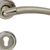 Südmetall Türgriff-Garnitur Rosette Betty PZ Edelstahl poliert/satiniert silber Ø 50 mm