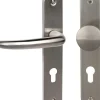 Südmetall Türgriff-Garnitur Langschild Barcelona PZ Edelstahl satiniert Drücker rechts silber 235 x 40 mm