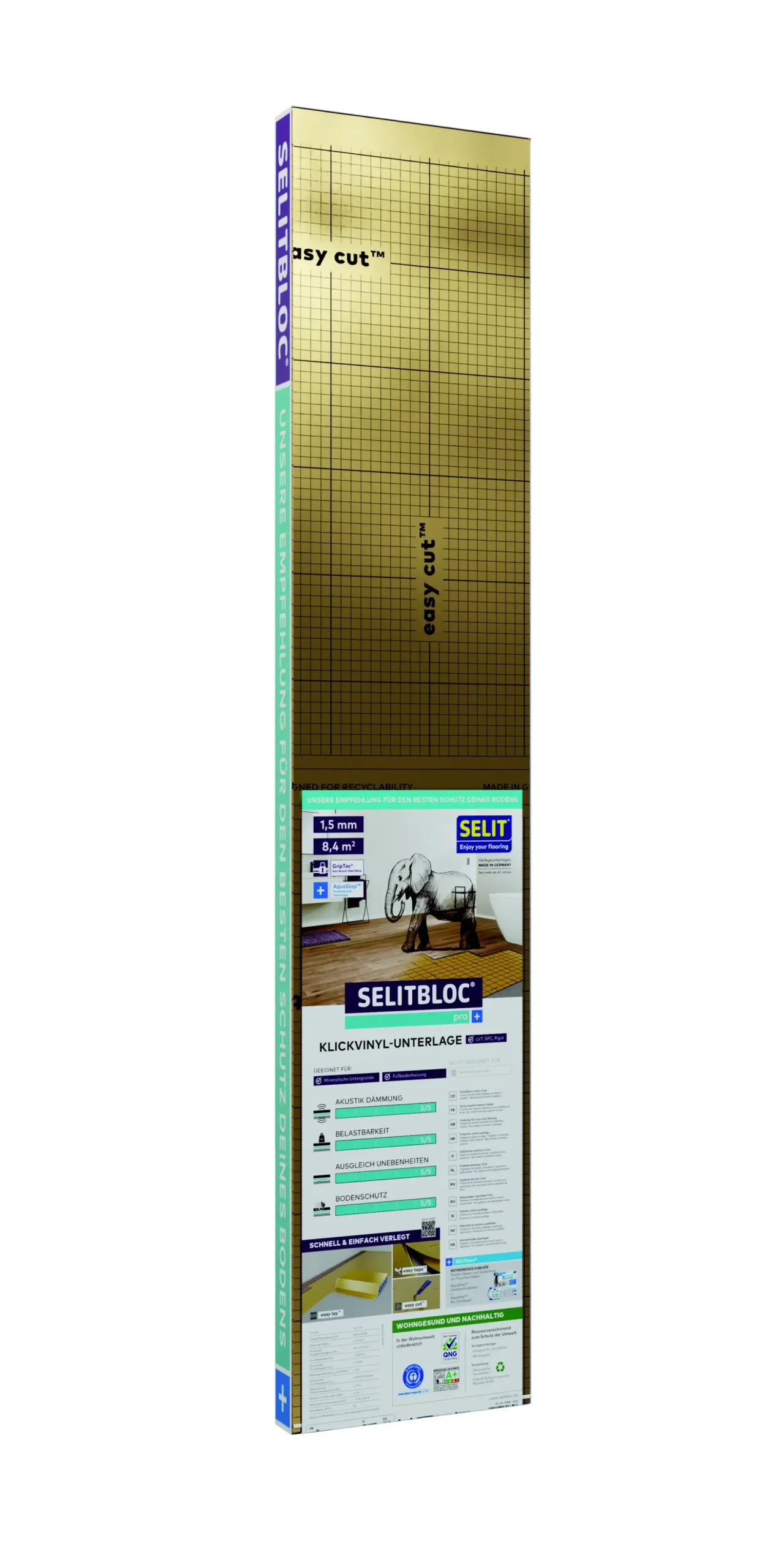 Selitac Trittschalldämmung Vinyl 1,5 mm 8,4 m²