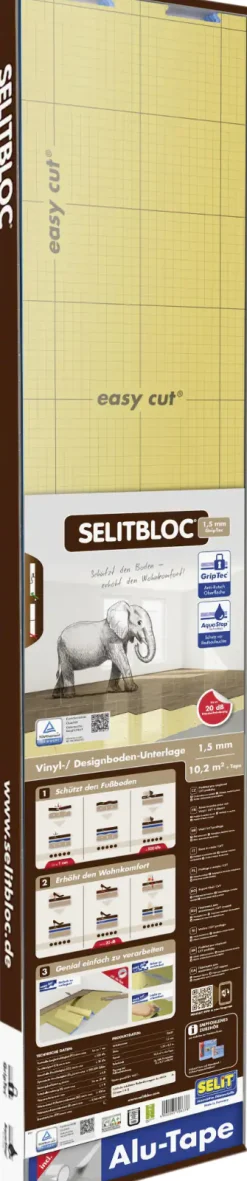 Selitbloc GripTec Vinyl- Designboden-Unterlage Faltplatte 1,5 mm stark
