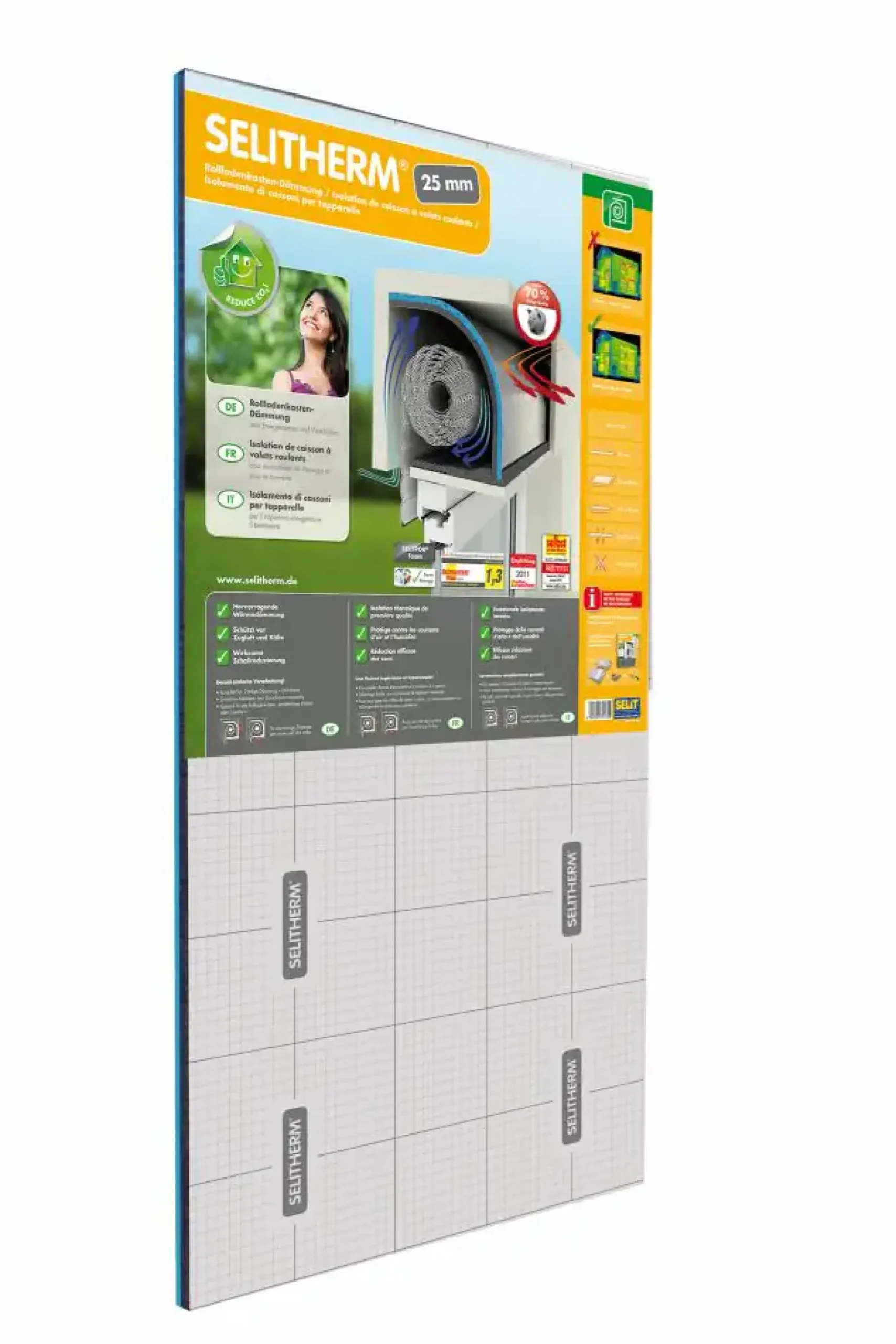 Selitherm Rollladenkasten-Dämmung Set 25 mm