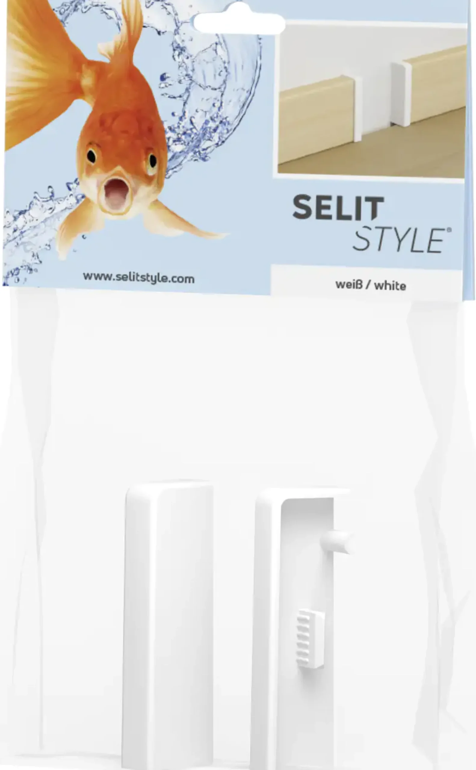 SELITSTYLE Endkappen weiß Höhe 50 mm