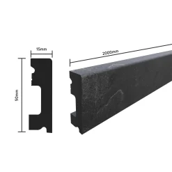 SELITSTYLE Sockelleiste FBL50 Fliese Loft 2000 x 50 x 15 mm wasserfest