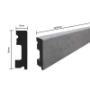 SELITSTYLE Sockelleiste FBL50 Fliese Patio 2000 x 50 x 15 mm wasserfest