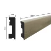 SELITSTYLE Sockelleiste FBL50 Eiche Cottage 2000 x 50 x 15 mm wasserfest