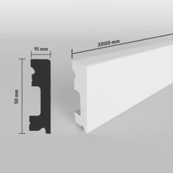 SELITSTYLE Sockelleiste FBL50 200 x 50 x 15 mm wasserfest
